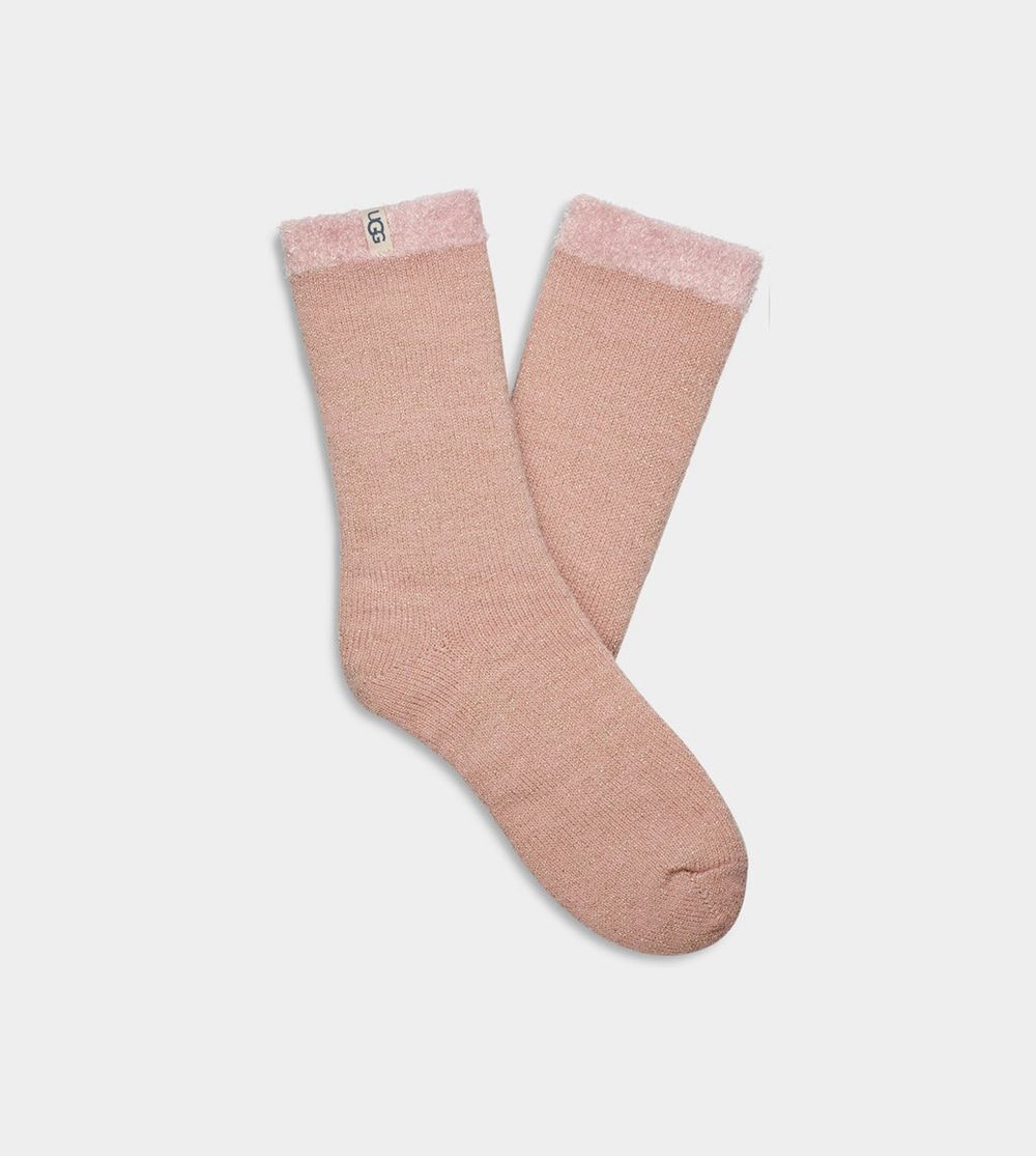 Ugg Socks Canada - Ugg Women's Josephine Sparkle Fleece Pink